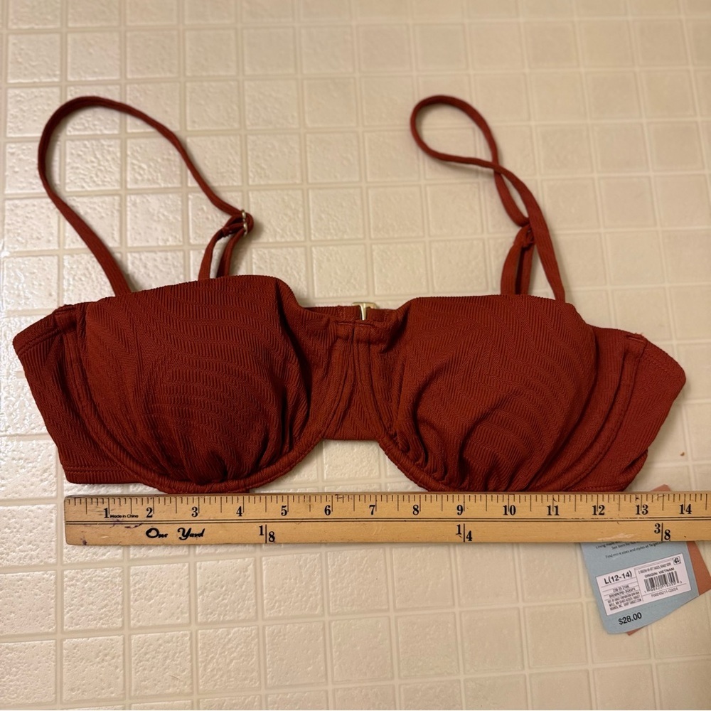 Womens Jacquard Balconette Underwire Bikini Top - Shade & Shore - Picture 3 of 4